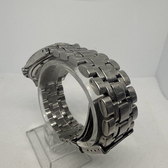 Fossil AM3198 Men's Blue/Black Dial Silver Stainless Steel Quartz Watch Date - Picture 5 of 16